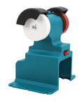 Jeffergarden Cordless Mini Bench Grinder With Two Wheels; compact dual wheel grinder with copper motor for sharpening.