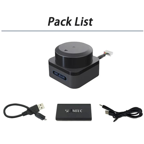 S3 DToF LiDAR Sensor With 40m Range 32KHz Sampling 80000 Lux Sunlight Immunity Go To Ultra Compact 360 Degree Laser Radar For ROS AGV With USB UART cables