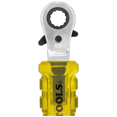 Lineman Insulating 4-In-1 Box Wrench With See-Through Handle 1000V Rated 5/8 inch socket, transparent handle view