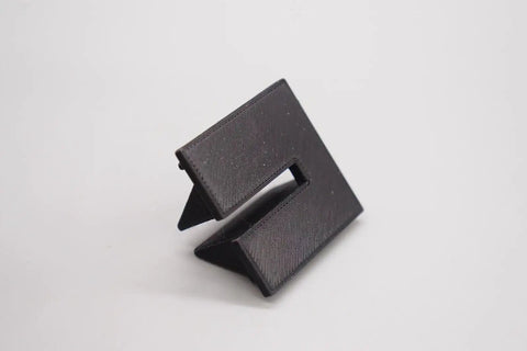 Bandsaw Throat Plate Insert 39mm By 39mm For InterKrenn Rexon BS12 Compatible, durable plastic, side angle view.