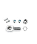 Two Pack 1.25 Inch Heim Joint Rod End Kit Left And Right Hand Thread Heat Treated Chromoly Steel with adapters and hardware.
