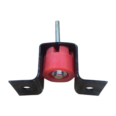 Vibration Isolator Hanger For Studio Equipment Wall Mount Bracket With Damping Mount Easy Install Stable Suspended Mount System Cuts Noise Transmission And Keeps Your Gear Quiet And Secure, black metal with red isolator