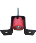 Vibration Isolator Hanger For Studio Equipment Wall Mount Bracket With Damping Mount Easy Install Stable Suspended Mount System Cuts Noise Transmission And Keeps Your Gear Quiet And Secure, red rubber insert, black steel bracket