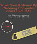 Gold Computer Virus Removal USB Stick For Windows PCs With Up To 3 Laptops Or Desktops For One Year No Fuss Easy Bootable Antivirus Tool