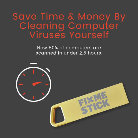 Gold Computer Virus Removal USB Stick For Windows PCs With Up To 3 Laptops Or Desktops For One Year No Fuss Easy Bootable Antivirus Tool