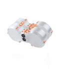 Moistureproof Filament Spool Enclosure For AMS Lite, fits Bambu Lab A1 and A1 Mini Filament Dryer, white with orange details