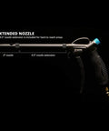 Windstorm EX High Performance Air Blow Gun With Adjustable Air Flow And Extended Nozzle shown with 4.5-inch extension