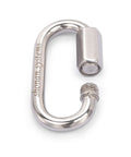 2.3 Inch Stainless Steel Chain Quick Links Set Of 5 With 1/4 Inch Locking Carabiners Chain Hooks Twist Key Ring Made From 304 Steel