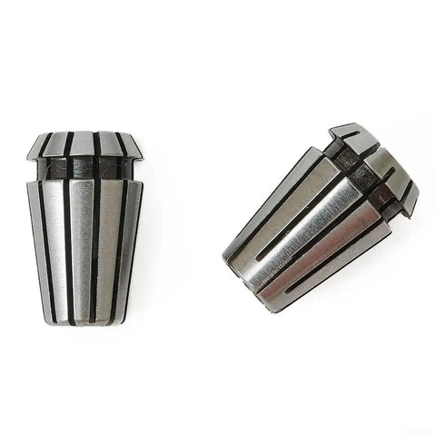 Two Piece Spring Collet Set for CNC Milling and Lathe Tools in 1/4 Inch and 1/8 Inch Sizes, Spring Steel Construction, 18mm Length