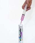 Hand mixing color in Exact Color Caulk Sealant In 9.5 Ounce Cartridges Six Pack Contractor Case Pro Grade Mixable Color Match.