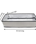 Energy Saving Attic Door Insulation Cover Fits 25 X 54 X 11 Inches, Fireproof Attic Tent With Access Zipper, shown with dimensions