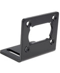 Black Four Pack JGY370 Worm Motor Mount Brackets, L Shaped Steel Base Holders With Screws For Worm Gear Motors, Fixed Fastener Seat, 3mm Thick