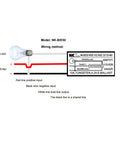 Wiring diagram for DC 8 To 50V Photoelectric Switch For Auto On Off Dusk To Dawn Light Sensor Control Perfect For Outdoor Lighting Systems.