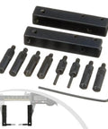 ALFYRCFT Digital Caliper Accessories Kit for Internal and External Groove with 8 measuring heads and clamps.