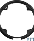 48 Tooth 12 Cm Crankset Chainring Guard For Mountain Bike With Four Screws, black ABS plastic, 0.63xOD thickness