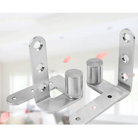 Heavy Duty 270 Degree Stainless Steel Invisible Door Hinge Set for doors, durable revolving hinge with 3mm thick build