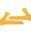 2 Pack V Type Woodworking Push Sticks Safety Push Blocks For Table Saws Routers And Jointer ABS Yellow V Shaped Push Tool