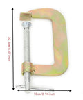 Hefty 6 Inch C Clamp For Woodworking And Welding Made From Heavy Duty Heat Treated Carbon Steel with 20.5cm jaw length.
