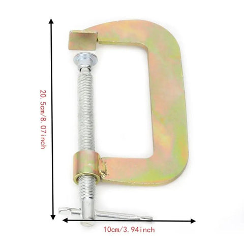 Hefty 6 Inch C Clamp For Woodworking And Welding Made From Heavy Duty Heat Treated Carbon Steel with 20.5cm jaw length.