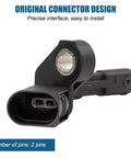 4 Pack ABS Wheel Speed Sensor Front And Rear Left Right Compatible With Volkswagen Beetle Passat Jetta OEM Wht003856 Wht003857 showing a 2-pin connector design.