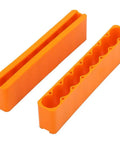 Top Grade 2PC Adjustable Battery Pack Spot Welding Clamps Made From High Heat Resistant Industrial Plastic, Stop Rolling For Easy Install And Solid Grip In Any Project. Orange clamps set.