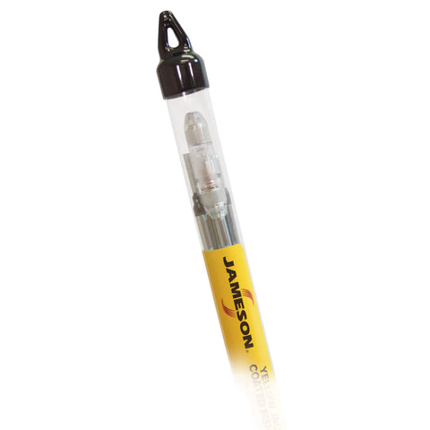 Low Flex Yellow Jacket Fish Tape Wire Puller Kit 15 Feet Coated Fiberglass Rod with LED tip in storage tube