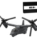 CV22 Tiltrotor Aircraft Building Blocks Set For Collectors, Dope Detailed Military Model Kit shown with foldable rotors