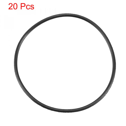 20 Pcs Nitrile Rubber O Rings Heavy Duty 30mm Outside Diameter 28mm Inside Diameter 1mm Cross Section 70A Durometer Sealing Gasket
