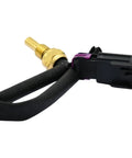 Heavy Duty Engine Coolant Temperature Temp Switch Sensor Sender For Buick Rainier 4.2L 2006-2007 showing brass connector and black wiring.
