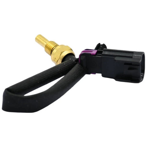 Heavy Duty Engine Coolant Temperature Temp Switch Sensor Sender For Buick Rainier 4.2L 2006-2007 showing brass connector and black wiring.