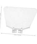 4 Pack Transparent Bench Grinder Guard Shields Eye Shield Replacement For Workshop Use with dimensions labeled