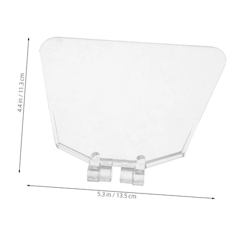 4 Pack Transparent Bench Grinder Guard Shields Eye Shield Replacement For Workshop Use with dimensions labeled