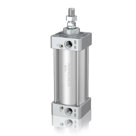 Aluminum Alloy Pneumatic Air Cylinder Dual Action With Two And A Half Inch Bore And Three Inch Stroke Port Size Three Eighths Inch