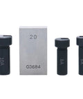 No Frills 60 Metric HSS Keyway Broach Set In Fitted Box With 2mm And 3mm Keyways Bore Sizes 6 8 10mm, showing bushings and shim