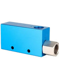 Heavy Duty Aluminum Vacuum Generator For Factory Robotics And Automation featuring a compact blue CNC aluminum body with threaded mount.