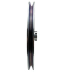 Side view of AB1200 1 Groove Web Sheave 12 Inch Outside Diameter 1 Inch Bore V Belt Pulley For A B 5L 4L Belts Carbon Steel Motor Pulley.