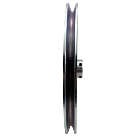 Side view of AB1200 1 Groove Web Sheave 12 Inch Outside Diameter 1 Inch Bore V Belt Pulley For A B 5L 4L Belts Carbon Steel Motor Pulley.