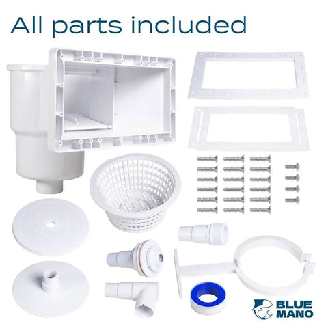 Wide Mouth Above Ground Pool Skimmer Kit Replacement For SP1091WM Dyna Skim 45 430 32192 with all parts included