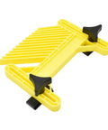 Pro Grade T Track Featherboard Delivers Rock Solid Hold For Table Saw And Router Table keeps stock locked down in yellow durable plastic design.
