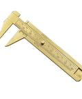 0 to 80mm Vernier Caliper For Jewelry Making Precision Sliding Gauge Dual Scale Inside And Outside Measurement Brass Ruler Non Magnetic