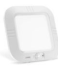 Battery Powered Motion Sensor Ceiling Light LED 6000K 180 Lumens Auto On With Motion Detection No Wires Needed For Closet Hallway Stairway Cabinet Pantry Indoor Lighting, square design with sensor at base