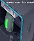Internal view of All Weather EV Charger Outdoor Enclosure Beefy Steel Wall Charging Station Box with water channel design.