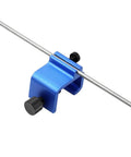 Rugged Chain Alignment Tool For Motorcycles And ATVs, Quick And Precise Sprocket Alignment, Blue Clamp Mount, Durable Metal Construction