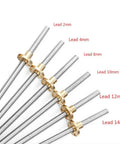 Lead Screw For CNC And 3D Printer With Brass Nut, 2 Or 3 mm Pitch, Threads 2 3 4 8 10 12 Or 14 Mm, 304 Stainless Steel