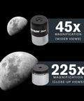 Beginner Friendly 80mm Refractor Telescope With Manual German Equatorial Mount For Moon And Planets, Easy Setup And Great Light Gathering For Craters, Planets, Stars And Nebulae, with 45x and 225x eyepieces