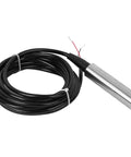 24 Volt DC Liquid Level Sensor With Four To Twenty Milliamp Output 0 To One Meter Range, stainless steel probe, wire coiled alongside.