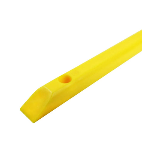 Yellow Skateboard Rails Old School Plastic With Mounting Screws 14.5 Inch 4 Hole Design Durable ABS Plastic For Smooth Rips And Slides And Protecting Graphics Fits Most Boards