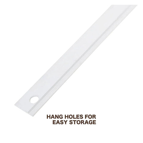 36 Inch Aluminum Yard Stick With Precision Straight Edge showing hang hole for easy storage