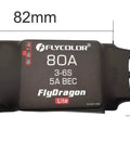 Close-up of an 80A ESC for 70mm EDF Ducted Fan RC Jet With 3400KV Brushless Motor 4S Or 3S Ready 12 Blades Banana Plug Soldered
