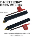 Pro Grade Indexable Lathe Turning Tool Set With Half Inch Shank 7 Carbide Tool Holders includes TiN coated inserts and T8 wrench
